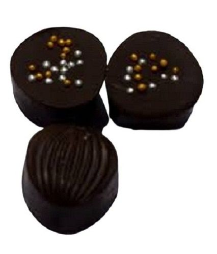 Round Shape Sweet Taste Plain Black Dark Butterscotch Chocolate