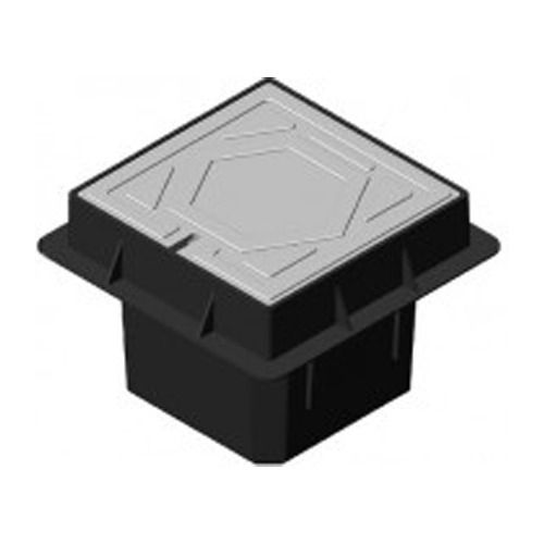 Black 2.0 Voltage Polished Square High Density Polyethylene Earthing Pit Cover