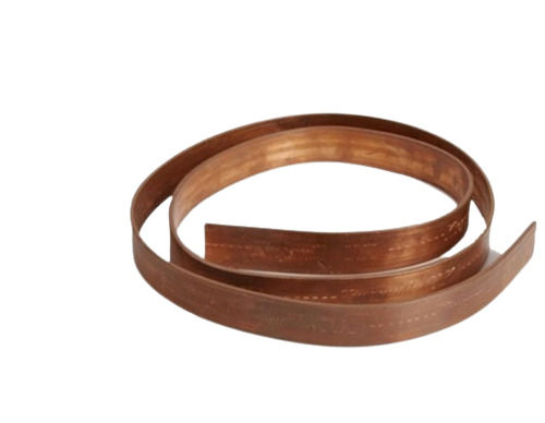 Reddish Brown 2.5Mm Thick Polished Finish Flat Copper Alloy Earthing Strip