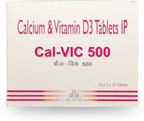Cal-Vic 500 Calcium And Vitamin D3 Tablet