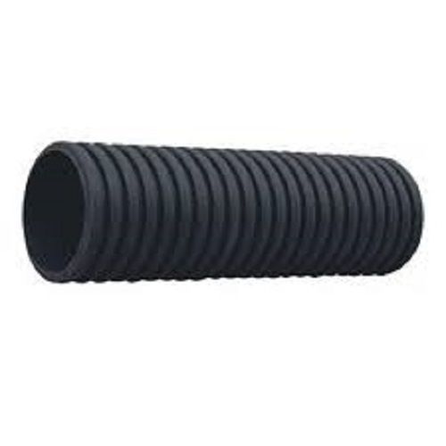 Black 4 Mm Thickness Plastic Double Wall Corrugated Pipe