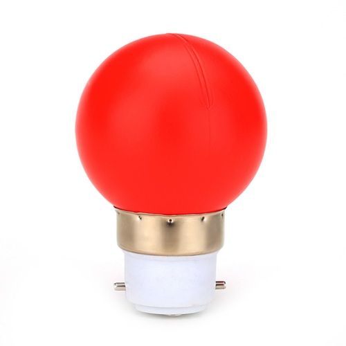 Energy Efficient 7 Voltage Round Shape Ceramic Material Red Light Bulb