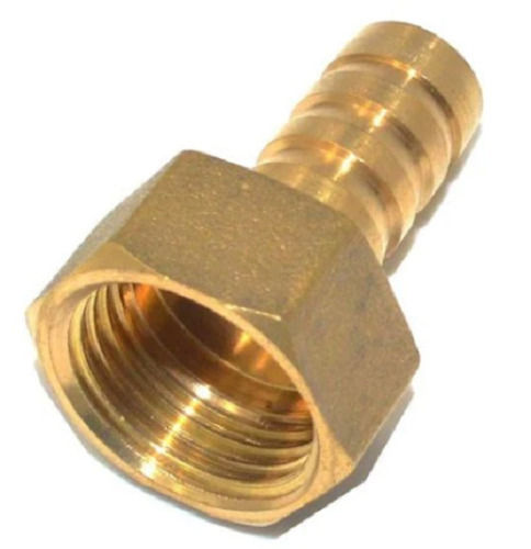 Metal Round Threaded Rust Proof Brass Hose Collar For Pipe Fitting, 2 X 6 Inch 