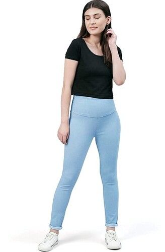 Navy Blue Mid Waist Comfort Lady Jeggings, Casual Wear, Skin Fit at Rs 700  in Surat