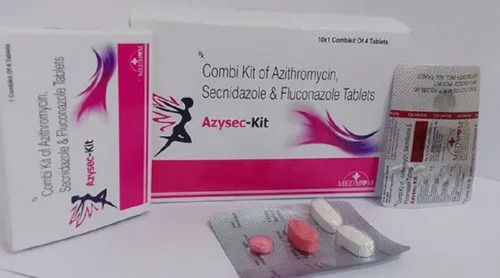 Namkeen Azysec-Kit Azithromycin, Secnidazole And Fluconazole Tablets, 10X1X4 Blister