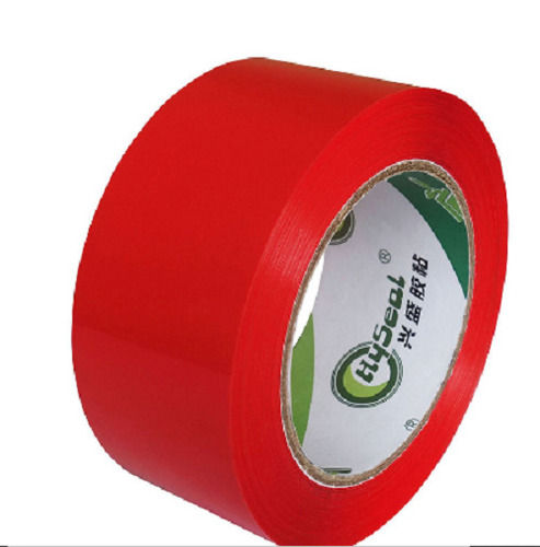 Red PVC Single Side Solvent Self Adhesive Tapes For Carton Sealing