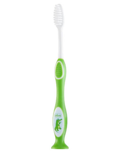6 Inch Long Plastic Handle And Soft Nylon Bristles Baby Toothbrush 
