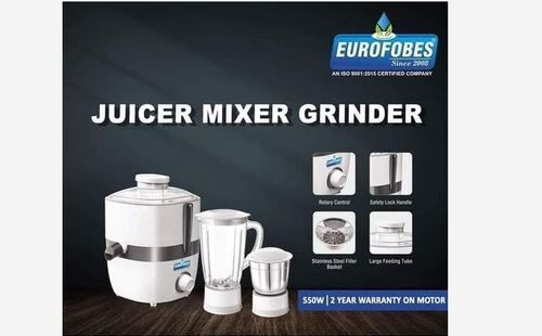 550 Watt Electric Juicer Mixer Grinder With 2 Year Warranty On Motor