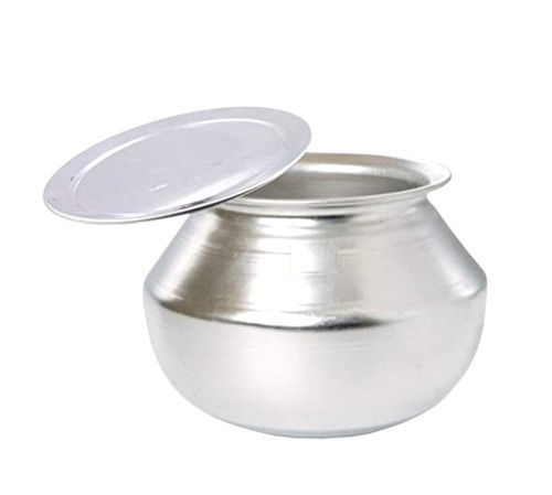 Metal 3Mm Thick 220 Grams Rust Proof Polished Aluminium Handi With Lid