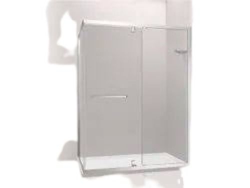 Medium Size Rectangular Shape Matt Silver Shower Partition