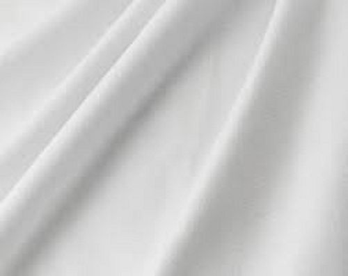 White 4-9 Ounces Knitted Washable Light Weight Carded Plain Cotton Fabric