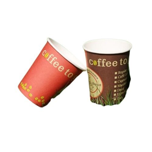 Environment Friendly 75 Ml Capacity Disposable Printed Drinking Paper Cup