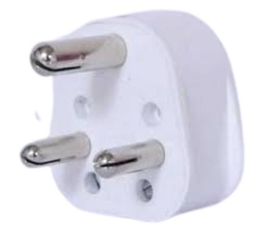 Easy To Handle 240 Voltage White 3 Pin Electrical Plug For Home, Offices