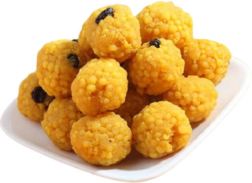 Fresh 14 Gram Fat Round Tasty Pure Ghee Sweet Special Boondi Laddu