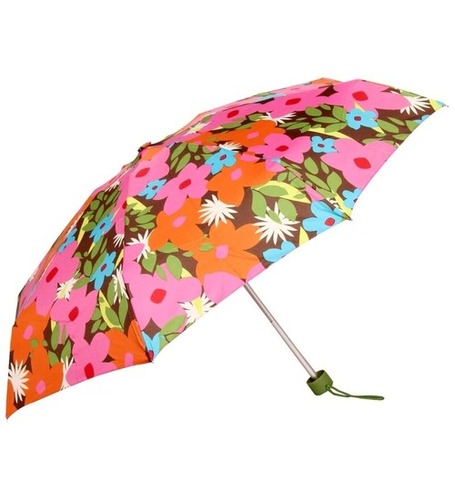 हल्के वजन का प्लास्टिक हैंडल और पॉलिएस्टर प्रिंटेड छाता