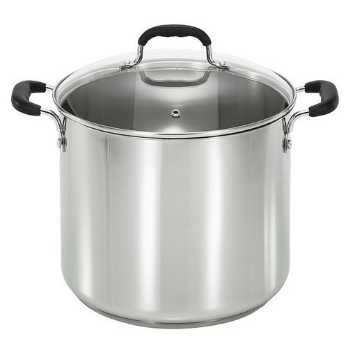 Silver 2.3Mm Thick Light Weight And Rust Proof Polished Stainless Steel Stock Pot