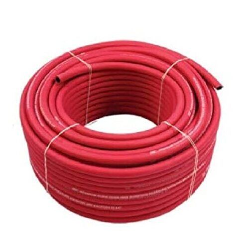 Red 20 Meter 3.35Mm Thick Round Flexible Rubber Welding Hose Pipe