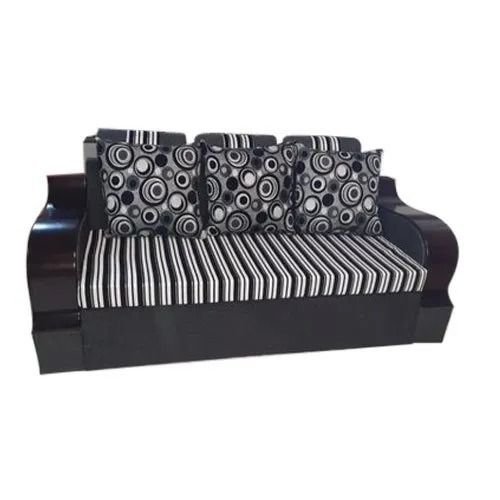 46 Kilogram Living Room Wooden And Velvet Fabric Designer Sofa