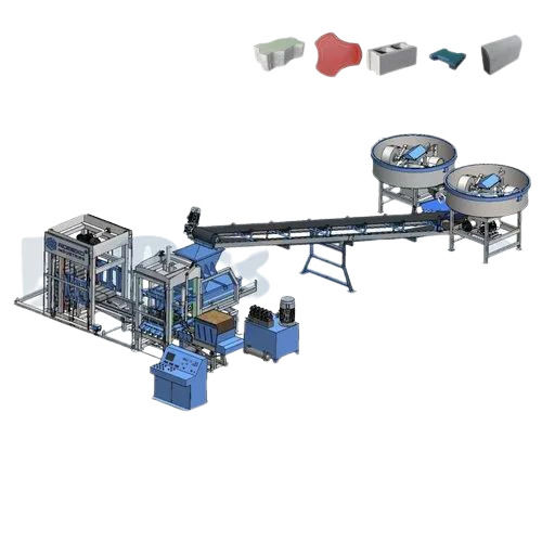 1000-1500 Blocks Per Hour Zig Zag Paver Block Machine Application: Commercial & Industrial