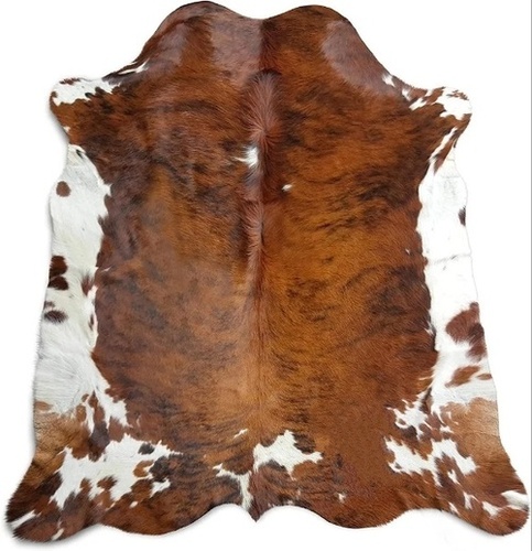 Goat Suede Leather - Goat Leather 0.5mm Thickness Brown & White Spot Pattern | Breathable Skin-Friendly Lightweight High Strength Washable