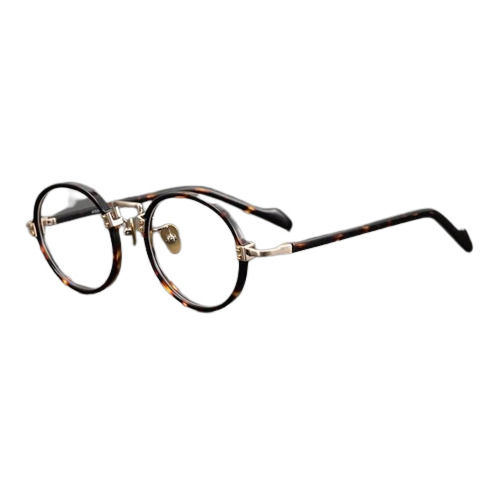 Brown And Black Round Flexible Polycarbonate Acetate Optical Frames