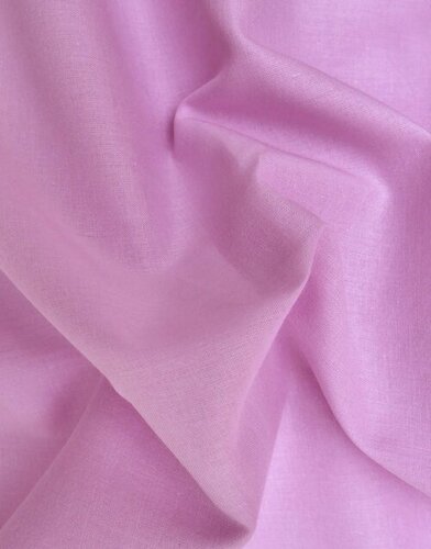 Pink 200 Gsm Shrink Resistance Plain 100% Cotton Fabric For Garments