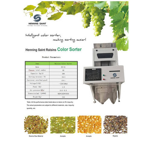 Henning Saint High Speed Semi Automatic Raisin Color Sorter