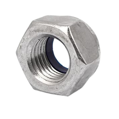 Silver 24 Mm Diameter Polish Finished Galvanized Stainless Steel Hex Nut