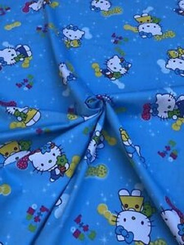 Multicolor 200 Gsm Light Weight Plain Soft Cotton Printed Fabric For Kids Garment