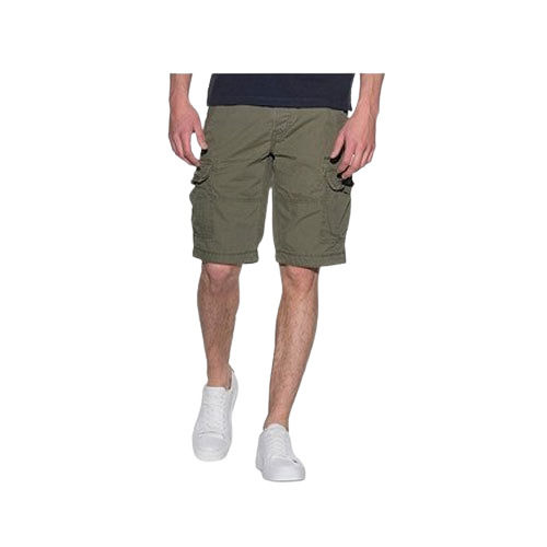 Daily Wear Shrinkage Resistant Plain Cotton Bermuda For Men