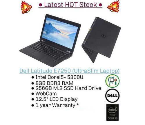 Dell Latitude E7250 Available Color: Black