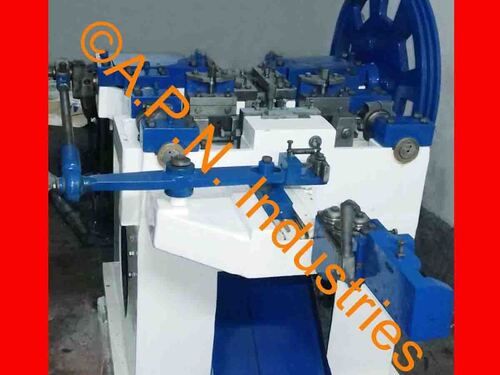 Blue / White Wire Nail Making Machine N3