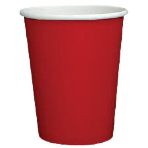 Red 7 Inch Plain Disposable And Environmentally Friendly Paper Cups