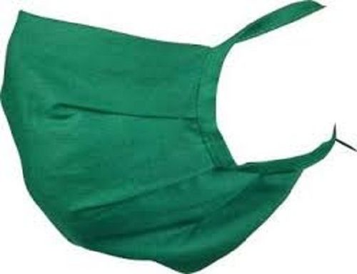 Green 100% Pure Cotton Plain Disposable Waterproof Surgical Face Mask