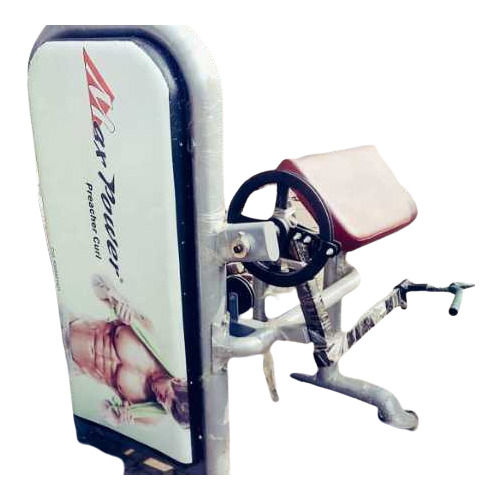 Foldable Inclined Decline Adjustable Preacher Curl Machine for Gym