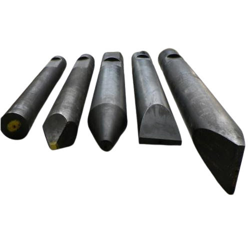 Black Powder Coated High Tensile Strength Rock Breaker Chisels