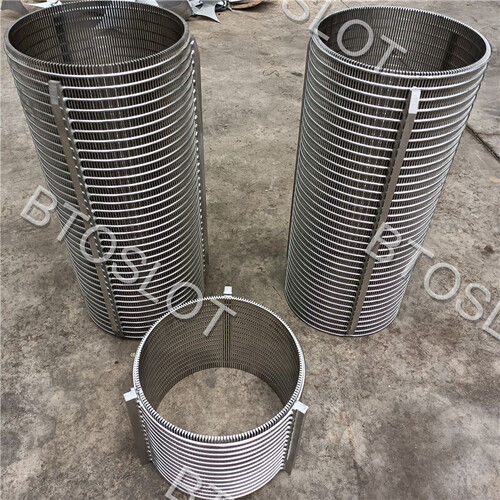 Stainless Steel Wedge Wire Screen Filter Drum For Manure Separator Aperture: 0.75Mm