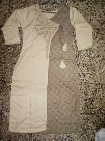 Ladies 3/4th Sleeves Cotton Kurti For Daily Wear