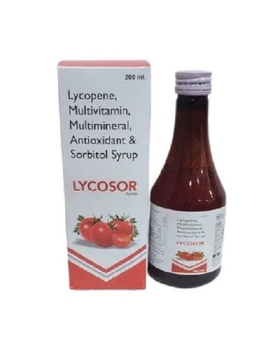 200 Ml Lycopene Multiminerals Multivitamin Antioxidant Vitamin Deficiency Syrup For All Ages General Medicines