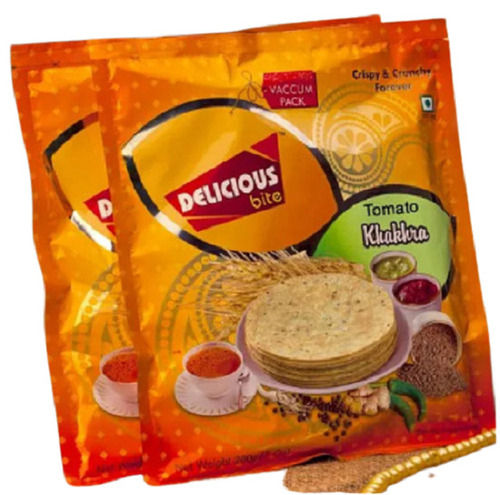 Wheat Flour Soft Light Weight Round Crispy Crunchy Tasty Tomato Khakhra