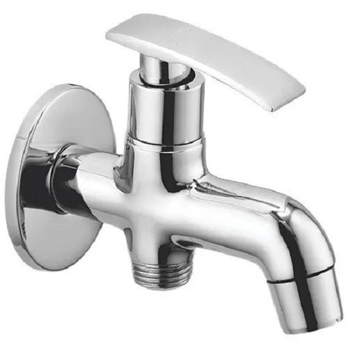 Silver Portable Lightweight Round Mouth Glossy Plastic Stainless Steel Bib Cock Taps