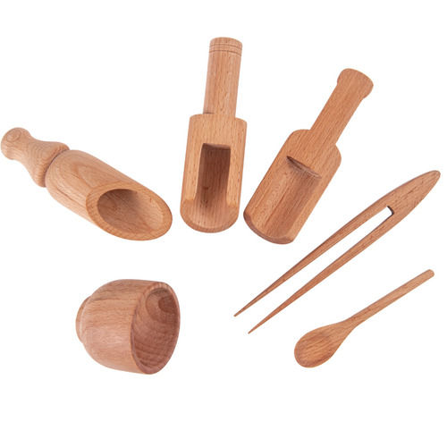 Beech Wood Sensory Toy Set Of 6