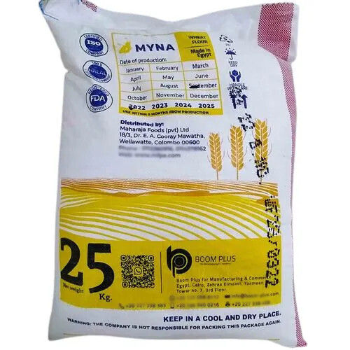 Wheat Flour 25Kg - Carbohydrate: 24 % Percentage ( % )