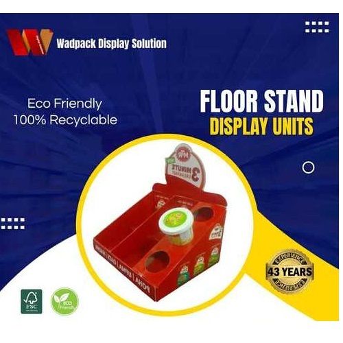100% Recyclable Eco Friendly Floor Stand Display Units