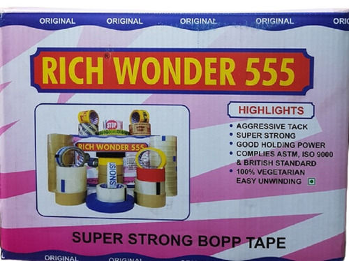 Rich Wonder 555 Single Sided Adhesive Based BOPP Tape