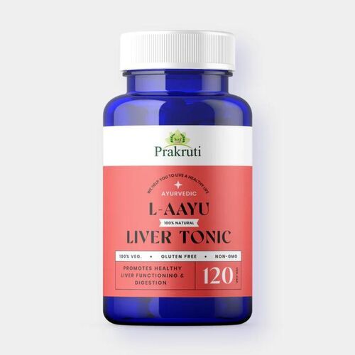 Capsules Ayurvedic L- Aayu Liver Tonic For Healthy Liver Detox And Fatty Liver (120 Veg. Capsules)