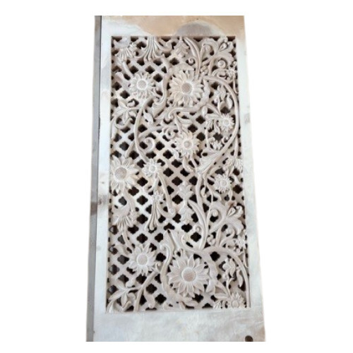 Stone Jali - Sandstone, White | Durable Natural Stone with Intricate Designs for Indoor & Outdoor Architectural Applications