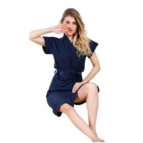 S1 129 Dark Blue Bathrobe For Women