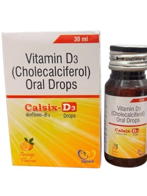 Concentrated Vitamin D3 Solution Ip Calsix D3 Drop