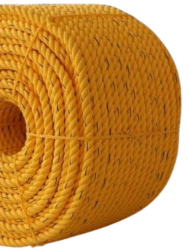 Polypropylene Rope - Twisted Style, Round Shape | Durable, Very Good Quality, Yellow Color, Ideal for Various Applications